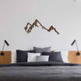 Wallity Rusty Mountain Escultura de pared de metal Antiquation